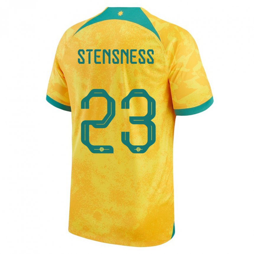 Dětské Australská Gianni Stensness #23 Zlatý Domů Hráčské Dresy 22-24 Dres