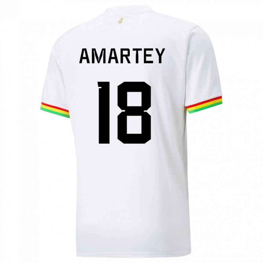 Dětské Ghanská Daniel Amartey #18 Bílý Domů Hráčské Dresy 22-24 Dres