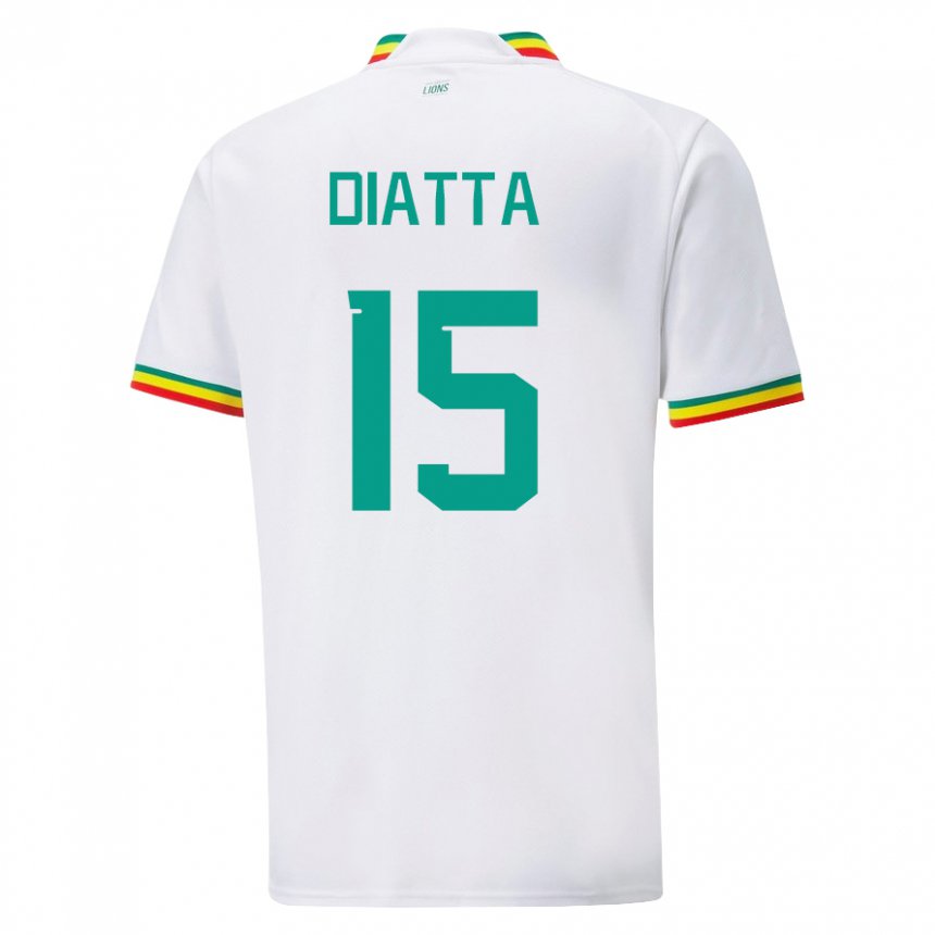 Dětské Senegalská Krepin Diatta #15 Bílý Domů Hráčské Dresy 22-24 Dres