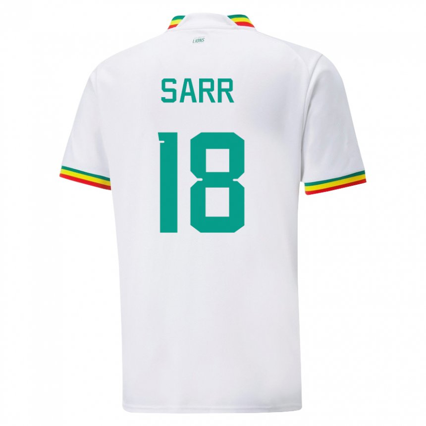 Dětské Senegalská Ismaila Sarr #18 Bílý Domů Hráčské Dresy 22-24 Dres