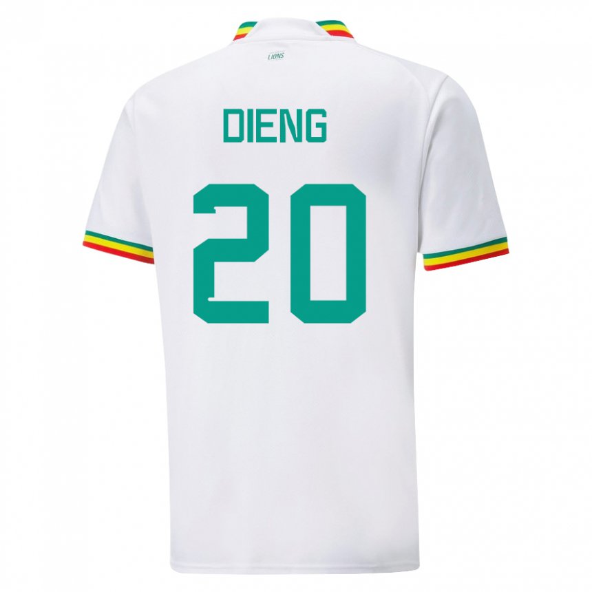 Dětské Senegalská Bamba Dieng #20 Bílý Domů Hráčské Dresy 22-24 Dres