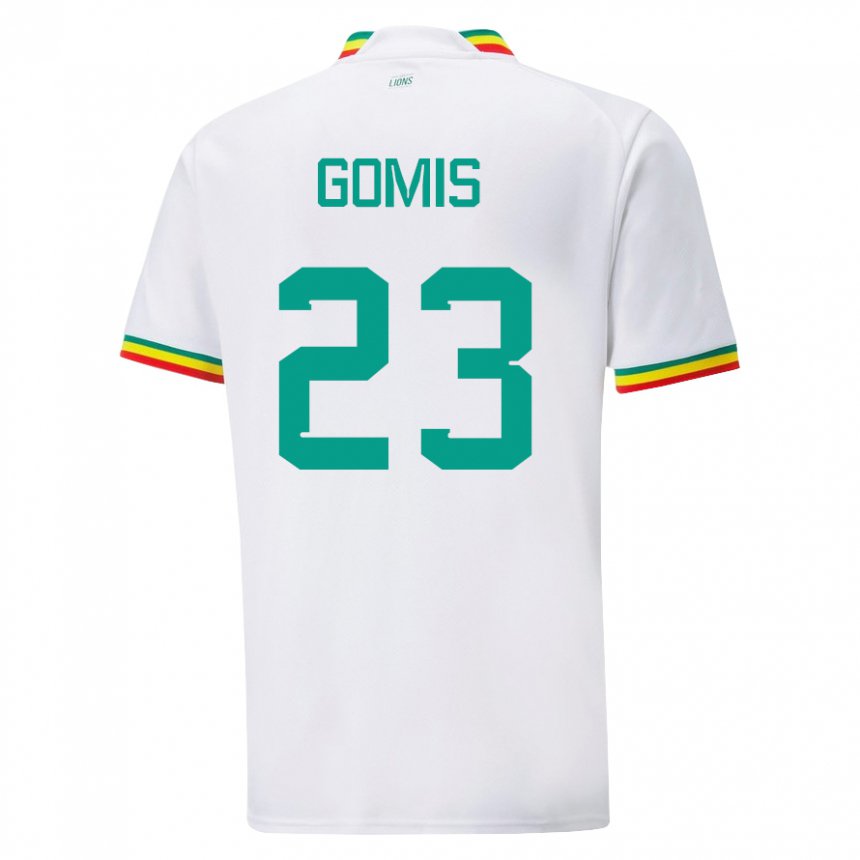 Dětské Senegalská Alfred Gomis #23 Bílý Domů Hráčské Dresy 22-24 Dres