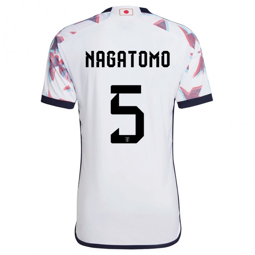 Dětské Japonská Yuto Nagatomo #5 Bílý Daleko Hráčské Dresy 22-24 Dres