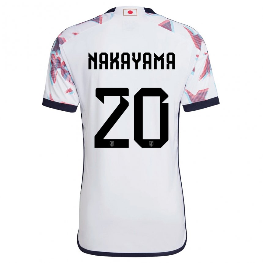 Dětské Japonská Yuta Nakayama #20 Bílý Daleko Hráčské Dresy 22-24 Dres