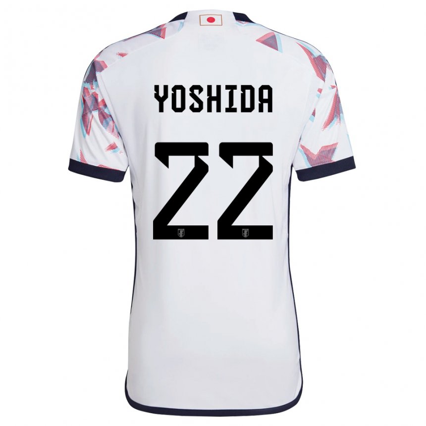 Dětské Japonská Maya Yoshida #22 Bílý Daleko Hráčské Dresy 22-24 Dres