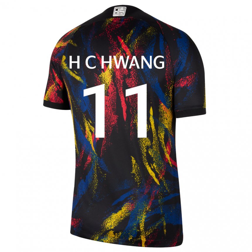 Dětské Jihokorejská Hee-chan Hwang #11 Vícebarevná Daleko Hráčské Dresy 22-24 Dres