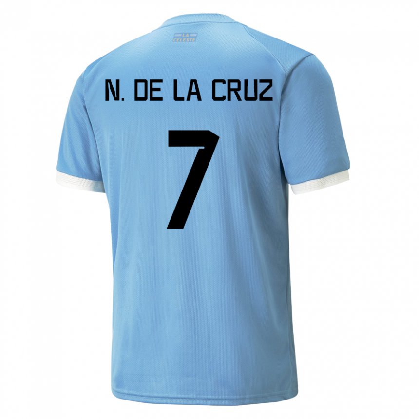 Pánské Uruguayská Nicolas De La Cruz #7 Modrý Domů Hráčské Dresy 22-24 Dres