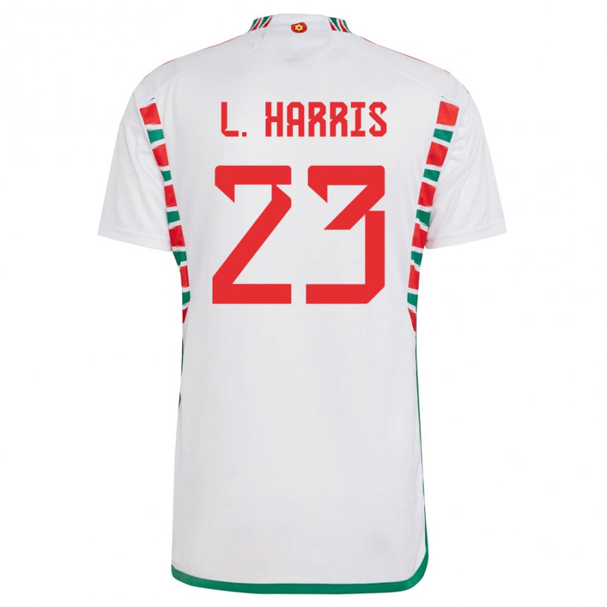 Pánské Velšská Luke Harris #23 Bílý Daleko Hráčské Dresy 22-24 Dres