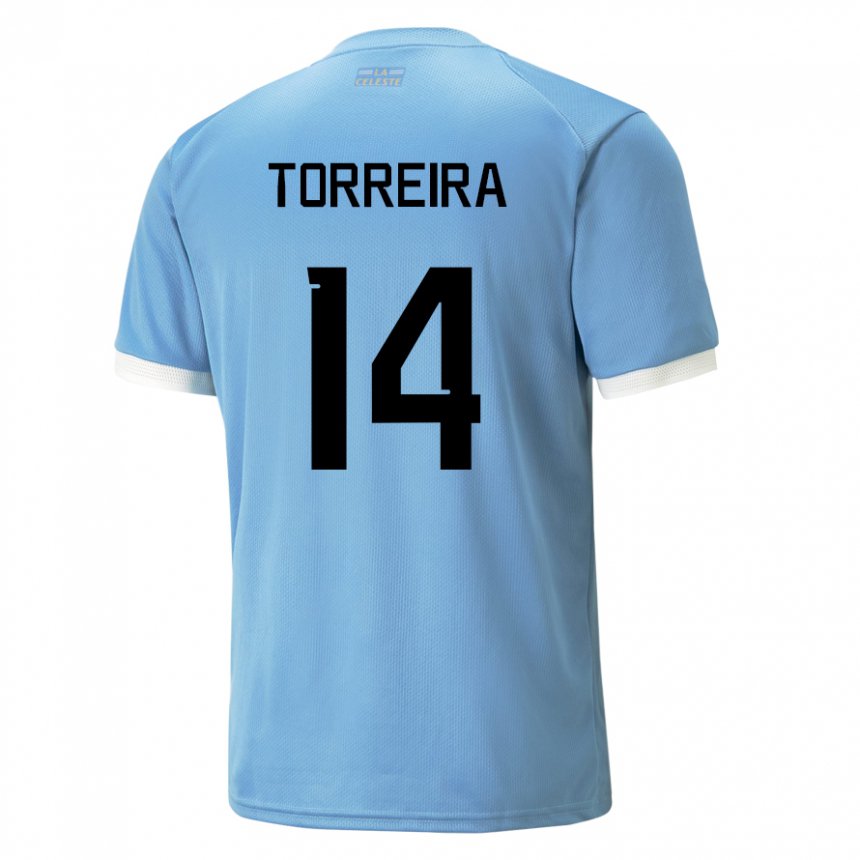 Dámské Uruguayská Lucas Torreira #14 Modrý Domů Hráčské Dresy 22-24 Dres