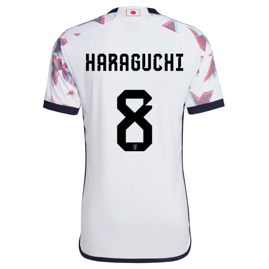 Dámské Japonská Genki Haraguchi #8 Bílý Daleko Hráčské Dresy 22-24 Dres