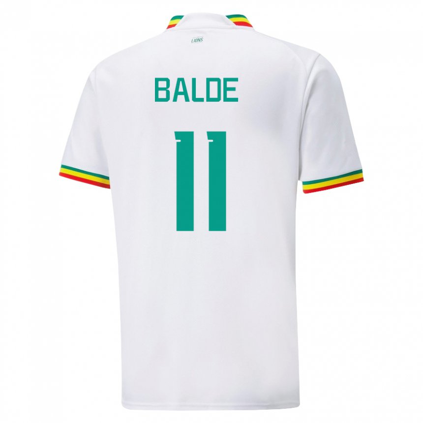 Dětské Senegalská Haby Balde #11 Bílý Domů Hráčské Dresy 22-24 Dres