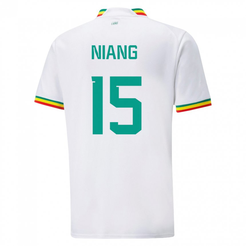 Dětské Senegalská Jeanne Niang #15 Bílý Domů Hráčské Dresy 22-24 Dres