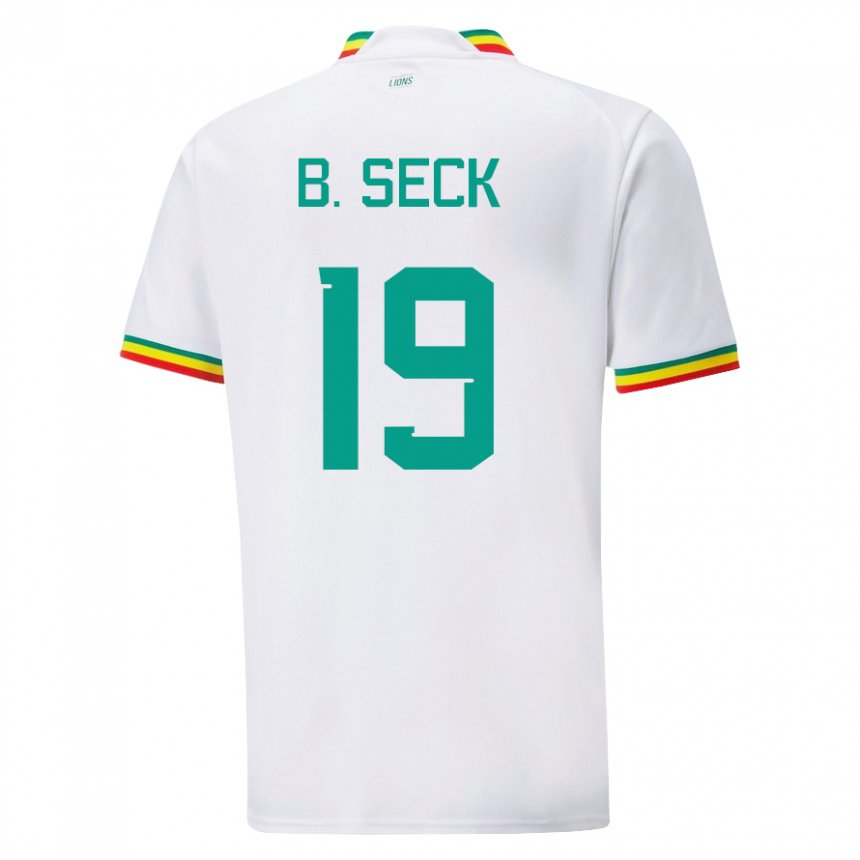 Dětské Senegalská Bineta Korkel Seck #19 Bílý Domů Hráčské Dresy 22-24 Dres