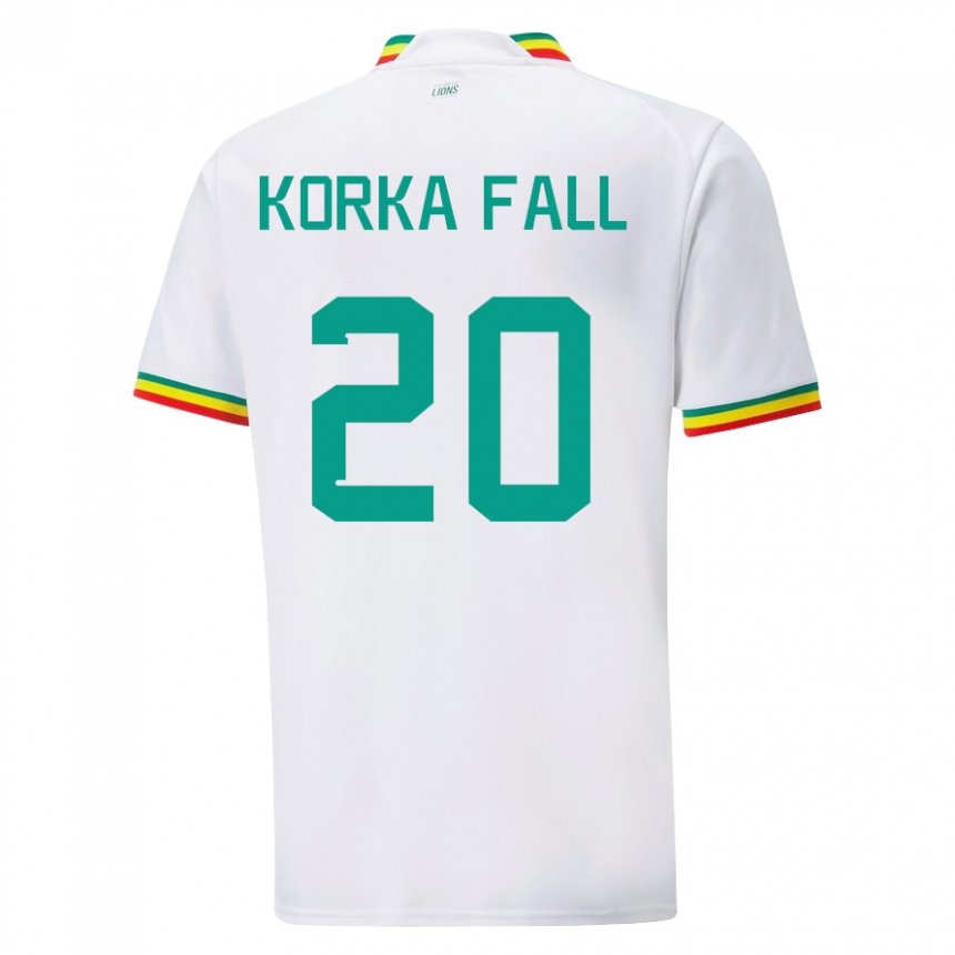 Dětské Senegalská Korka Fall #20 Bílý Domů Hráčské Dresy 22-24 Dres