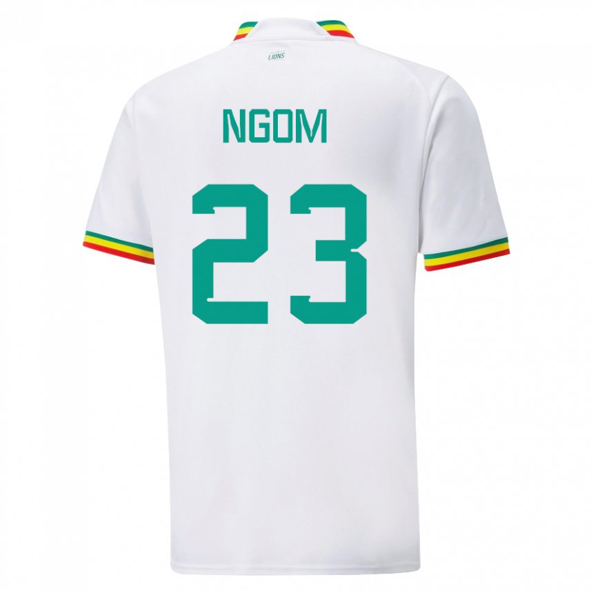 Dětské Senegalská Astou Ngom #23 Bílý Domů Hráčské Dresy 22-24 Dres