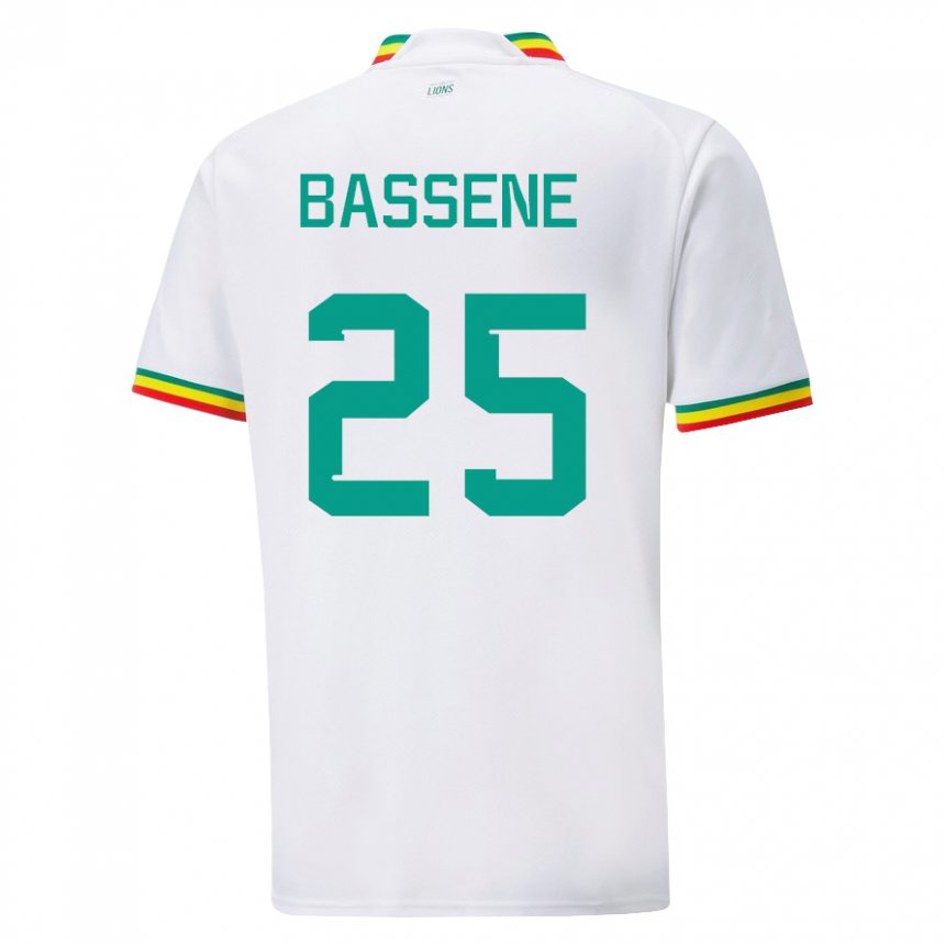 Dětské Senegalská Pascaline Bassene #25 Bílý Domů Hráčské Dresy 22-24 Dres