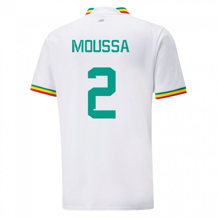 Dětské Senegalská Moussa N Diaye #2 Bílý Domů Hráčské Dresy 22-24 Dres