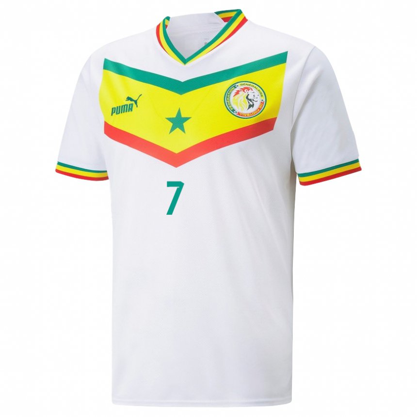 Dětské Senegalská Amadou Sagna #7 Bílý Domů Hráčské Dresy 22-24 Dres