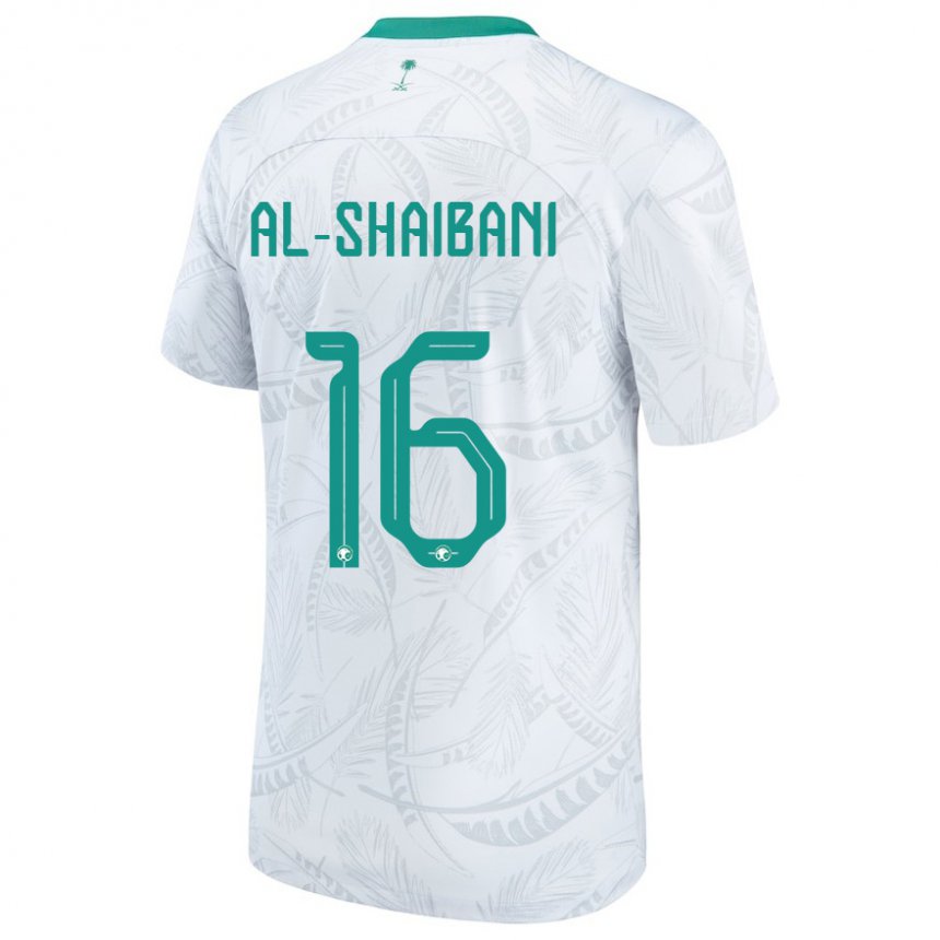 Dětské Saúdskoarabská Asrar Al Shaibani #16 Bílý Domů Hráčské Dresy 22-24 Dres