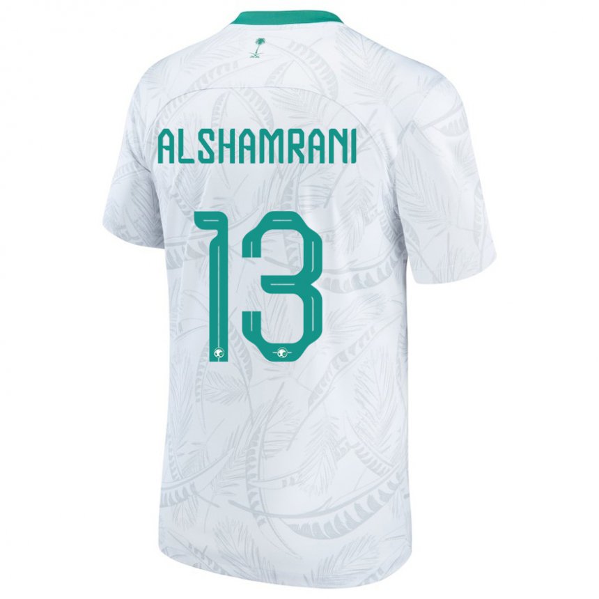 Dětské Saúdskoarabská Farha Alshamrani #13 Bílý Domů Hráčské Dresy 22-24 Dres