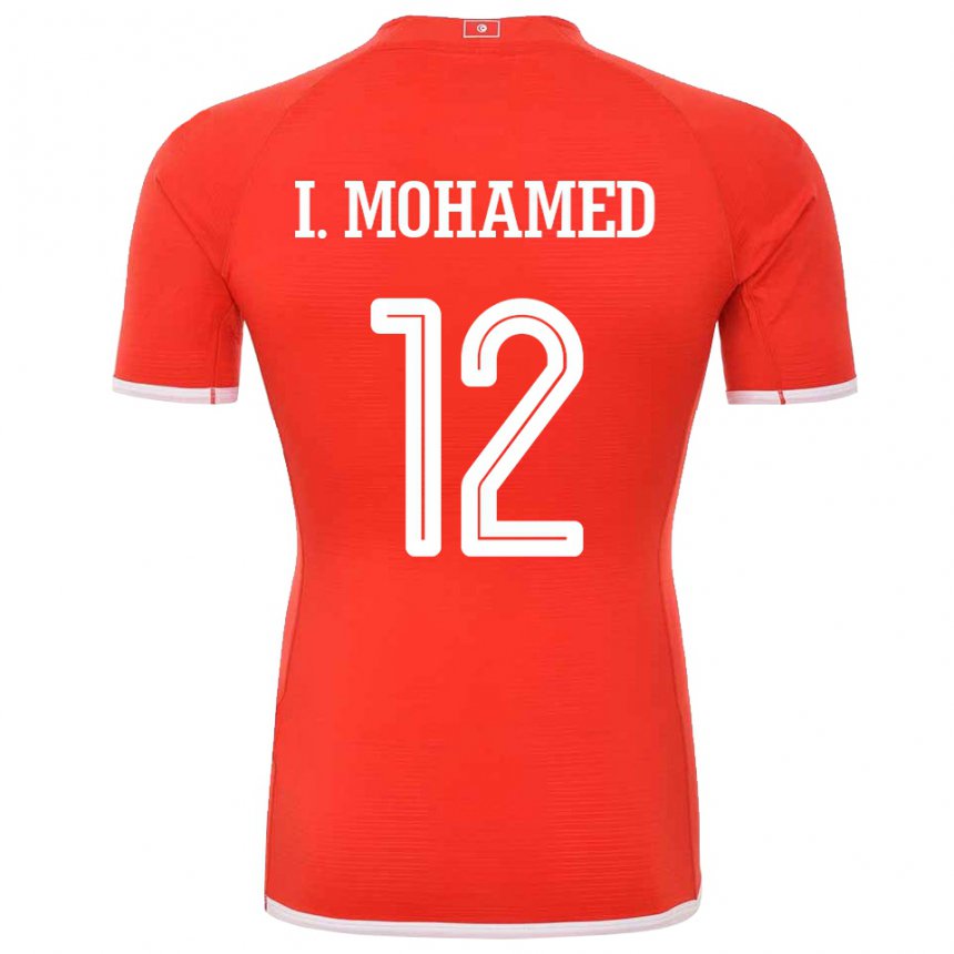 Dětské Tuniská Ibtissem Ben Mohamed #12 Červené Domů Hráčské Dresy 22-24 Dres