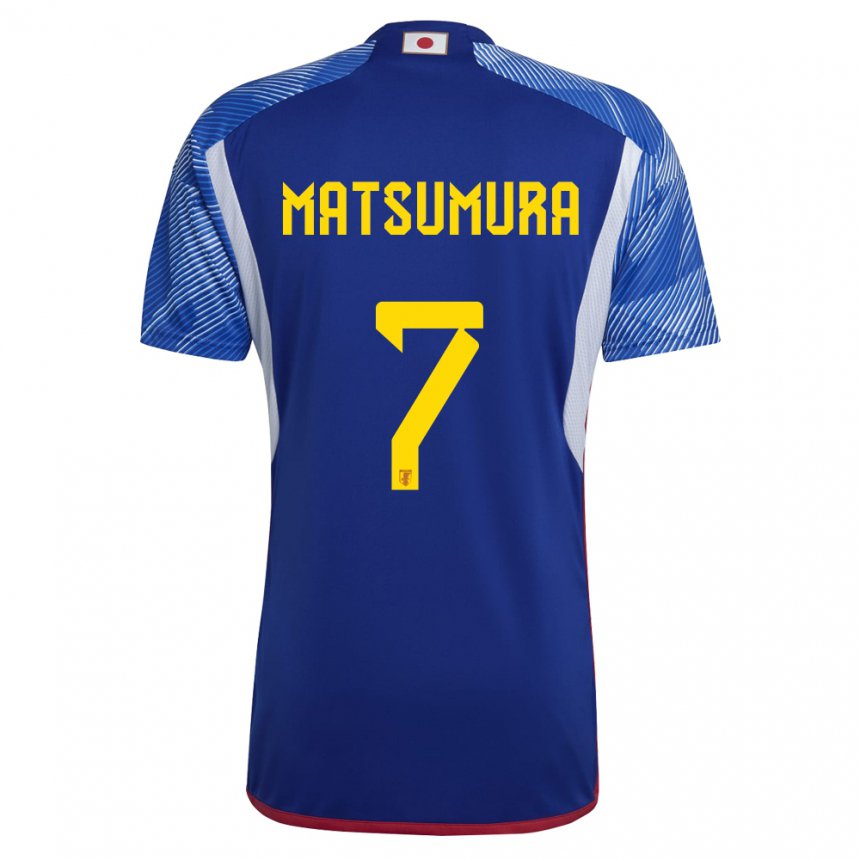 Dětské Japonská Kosuke Matsumura #7 Královská Modrá Domů Hráčské Dresy 22-24 Dres