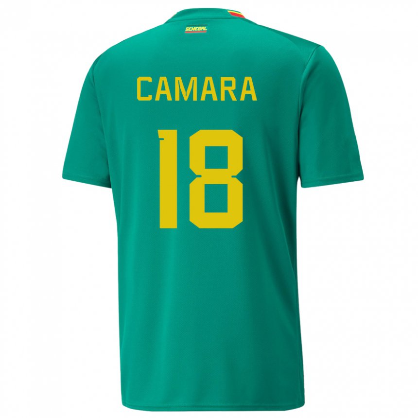 Dětské Senegalská Meta Camara #18 Zelená Daleko Hráčské Dresy 22-24 Dres