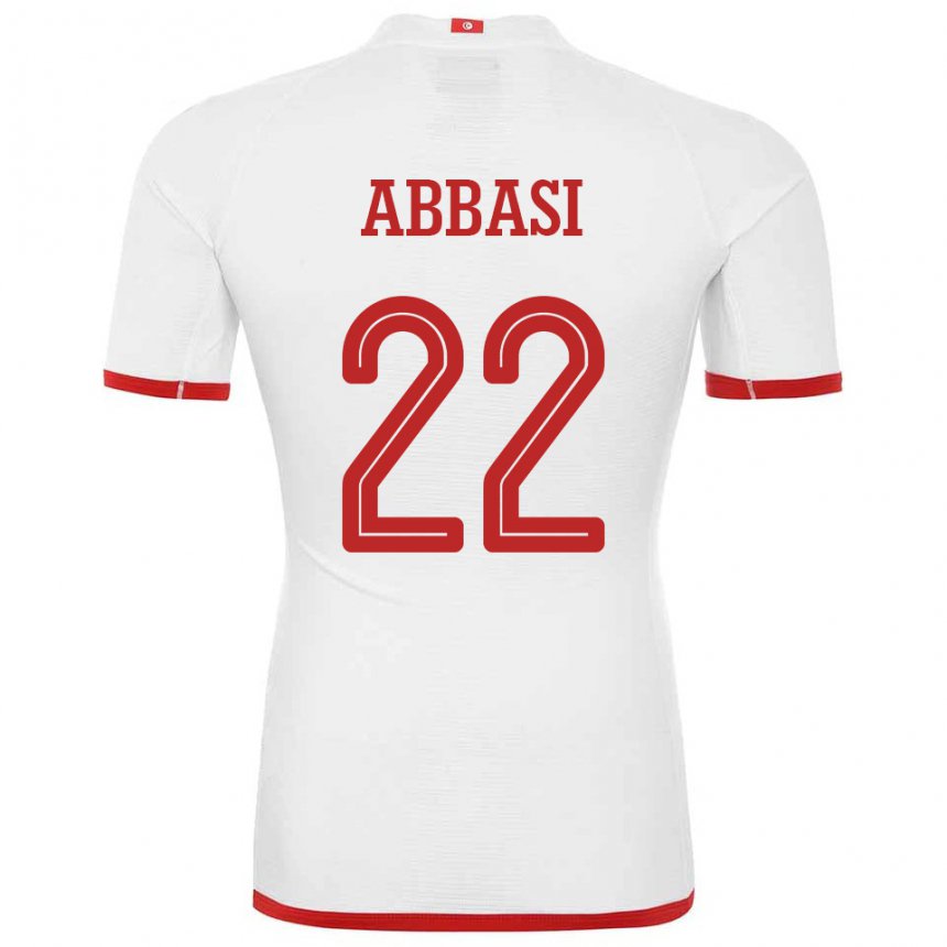 Dětské Tuniská Bechir Abbasi #22 Bílý Daleko Hráčské Dresy 22-24 Dres