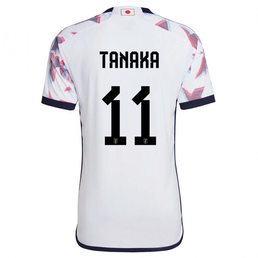 Dětské Japonská Mina Tanaka #11 Bílý Daleko Hráčské Dresy 22-24 Dres