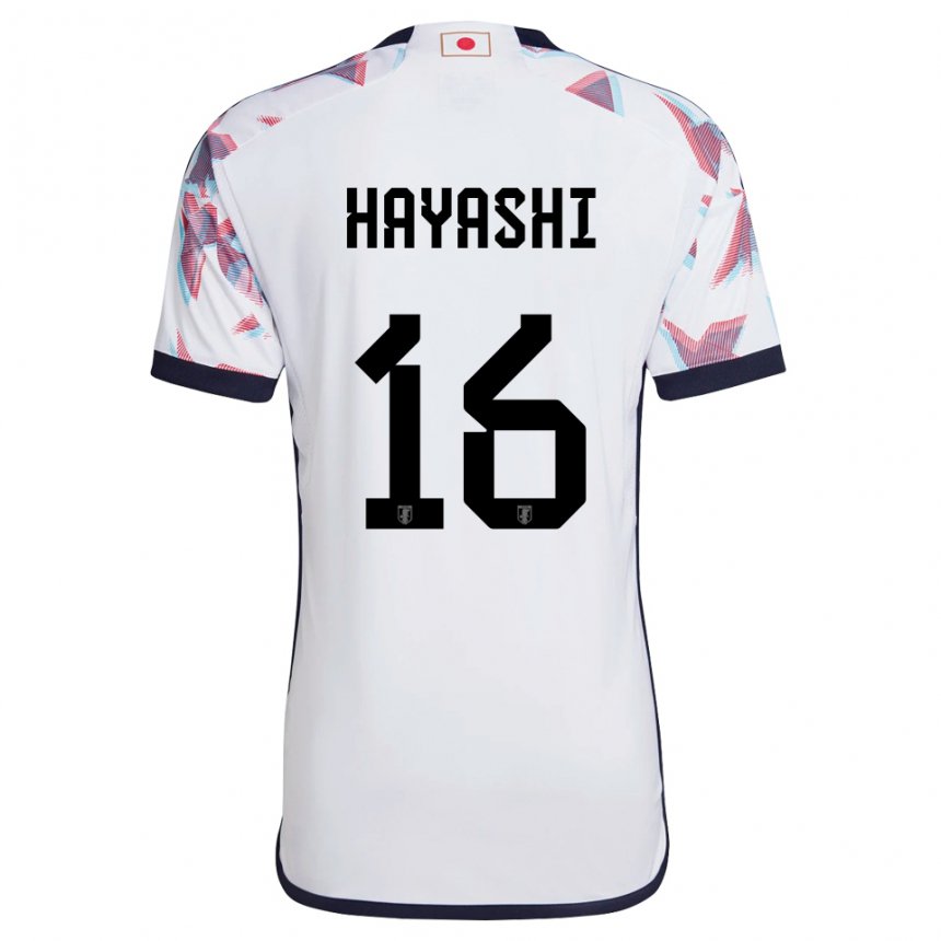 Dětské Japonská Honoka Hayashi #16 Bílý Daleko Hráčské Dresy 22-24 Dres