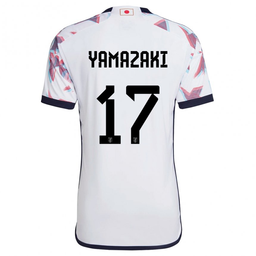 Dětské Japonská Taishin Yamazaki #17 Bílý Daleko Hráčské Dresy 22-24 Dres