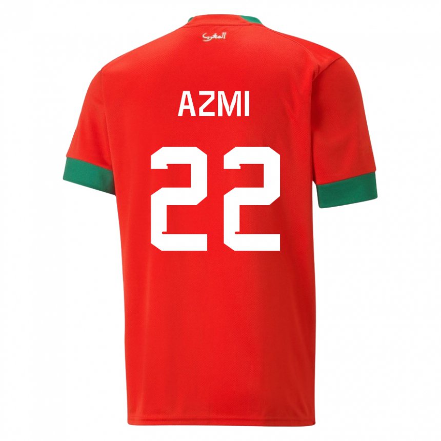 Pánské Marocká Ahmed Azmi #22 Červené Domů Hráčské Dresy 22-24 Dres