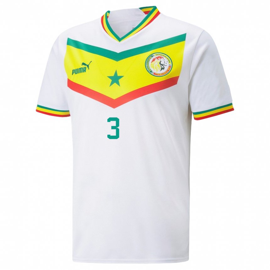 Pánské Senegalská Formose Mendy #3 Bílý Domů Hráčské Dresy 22-24 Dres