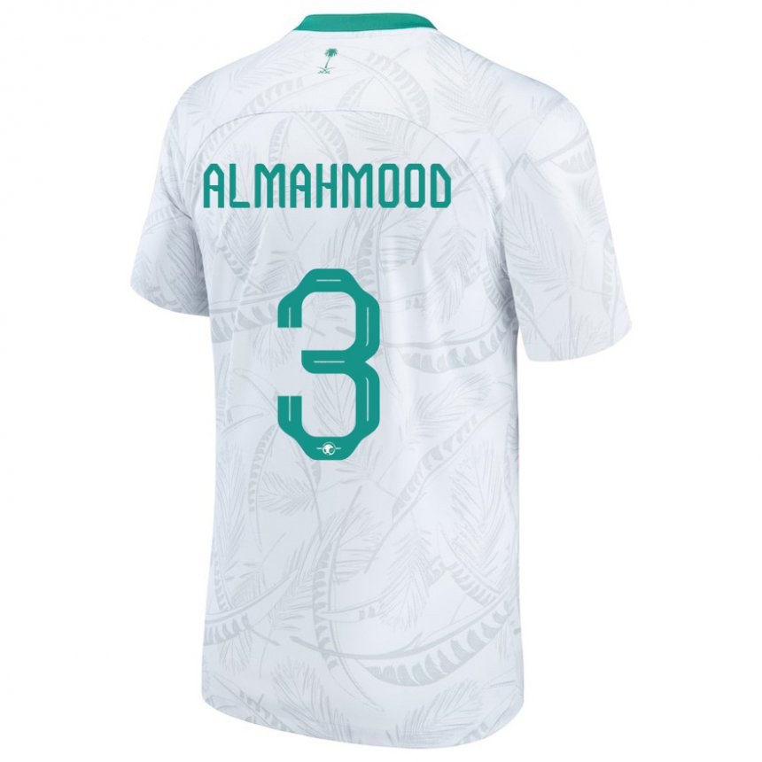 Pánské Saúdskoarabská Mohammed Almahmood #3 Bílý Domů Hráčské Dresy 22-24 Dres