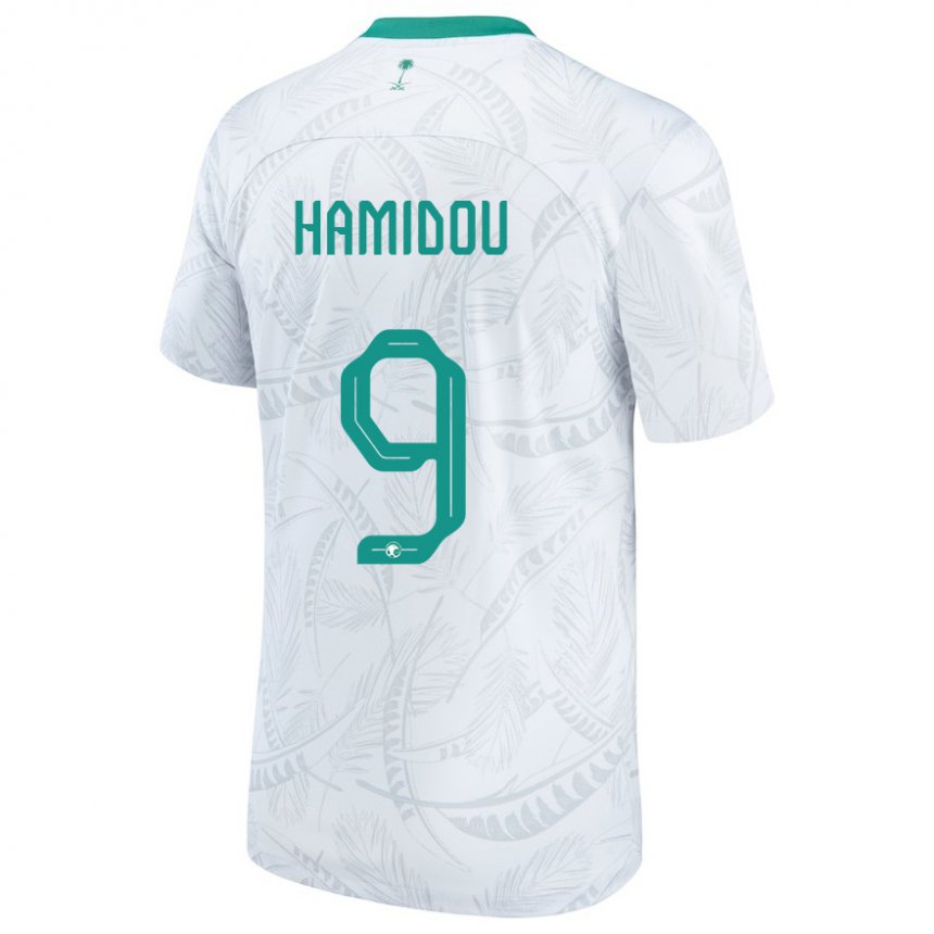 Pánské Saúdskoarabská Rayane Hamidou #9 Bílý Domů Hráčské Dresy 22-24 Dres