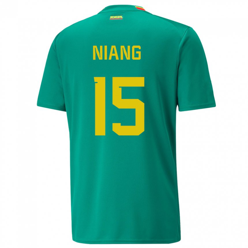 Pánské Senegalská Jeanne Niang #15 Zelená Daleko Hráčské Dresy 22-24 Dres