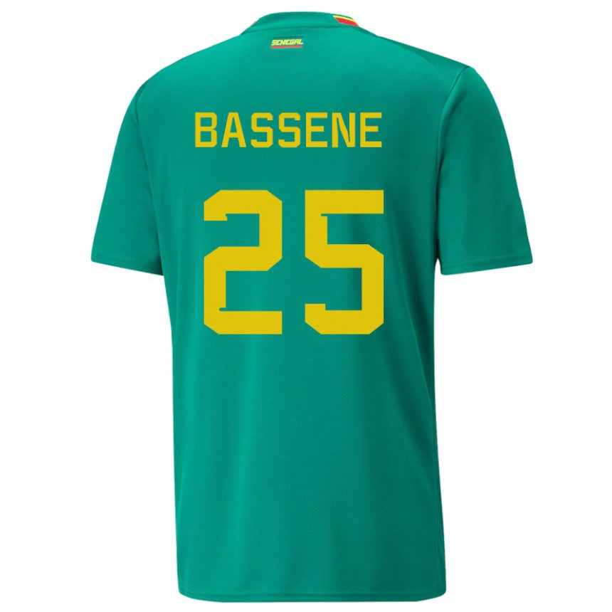 Pánské Senegalská Pascaline Bassene #25 Zelená Daleko Hráčské Dresy 22-24 Dres