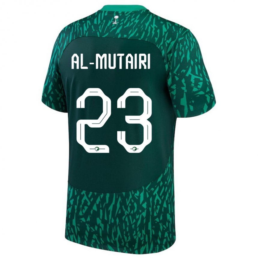 Pánské Saúdskoarabská Turki Al Mutairi #23 Tmavozelený Daleko Hráčské Dresy 22-24 Dres