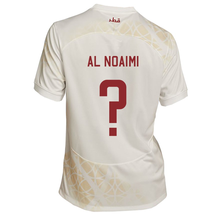 Pánské Katarská Mohammad Al Noaimi #0 Zlato Béžová Daleko Hráčské Dresy 22-24 Dres