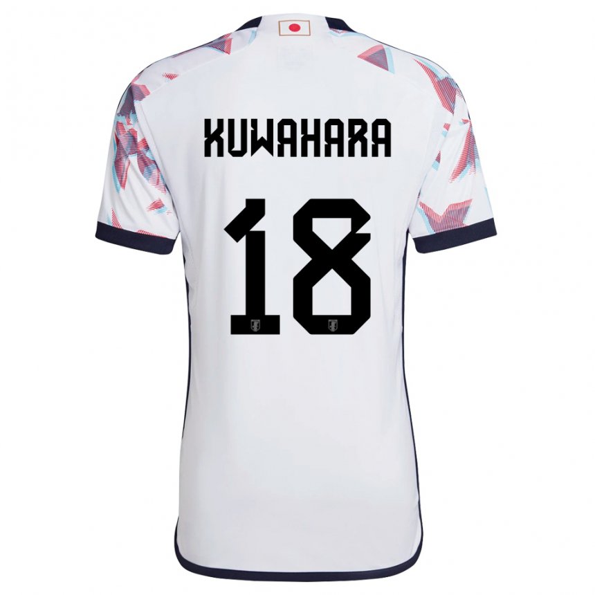 Pánské Japonská Rikuto Kuwahara #18 Bílý Daleko Hráčské Dresy 22-24 Dres