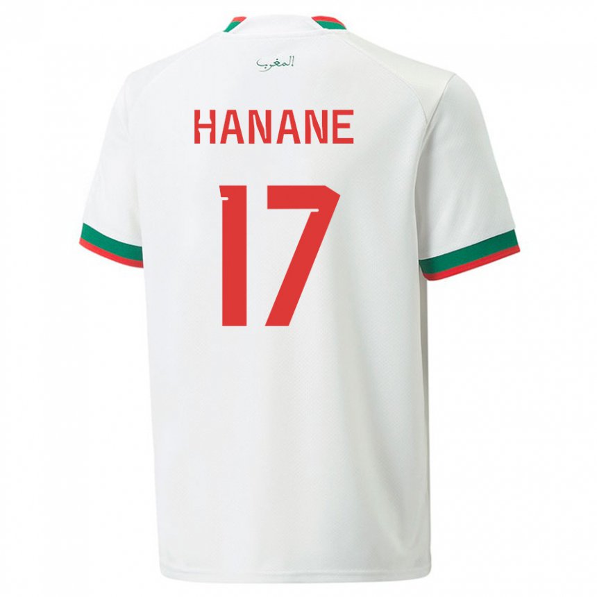 Pánské Marocká Hanane Ait El Haj #17 Bílý Daleko Hráčské Dresy 22-24 Dres