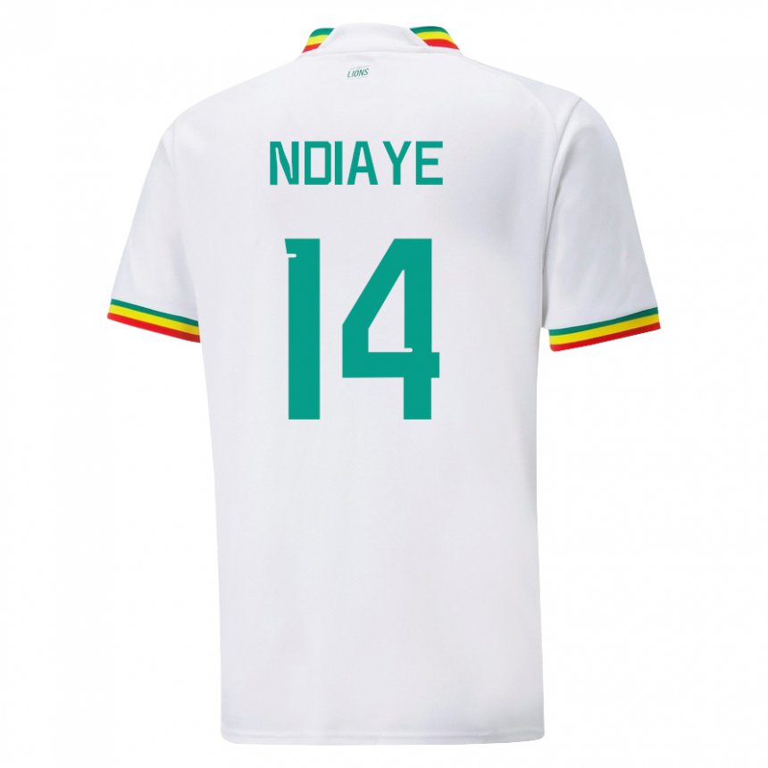 Dámské Senegalská Salimata Ndiaye #14 Bílý Domů Hráčské Dresy 22-24 Dres