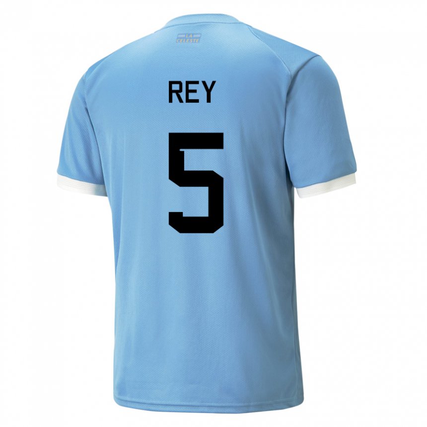 Dámské Uruguayská Rodrigo Rey #5 Modrý Domů Hráčské Dresy 22-24 Dres