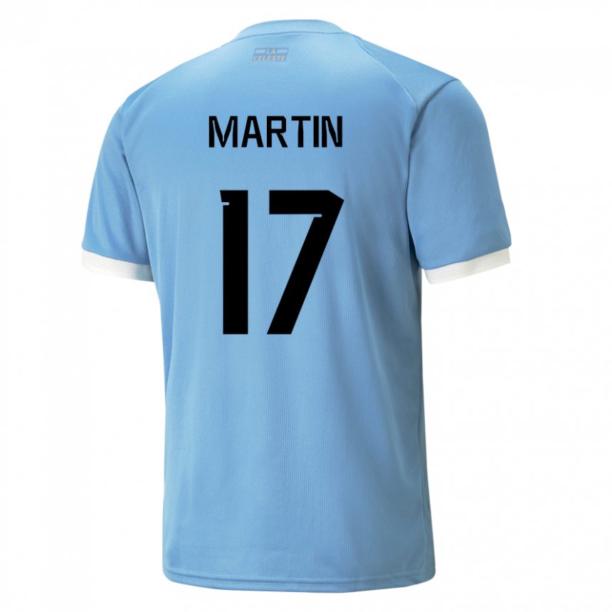 Dámské Uruguayská Juan Martin #17 Modrý Domů Hráčské Dresy 22-24 Dres