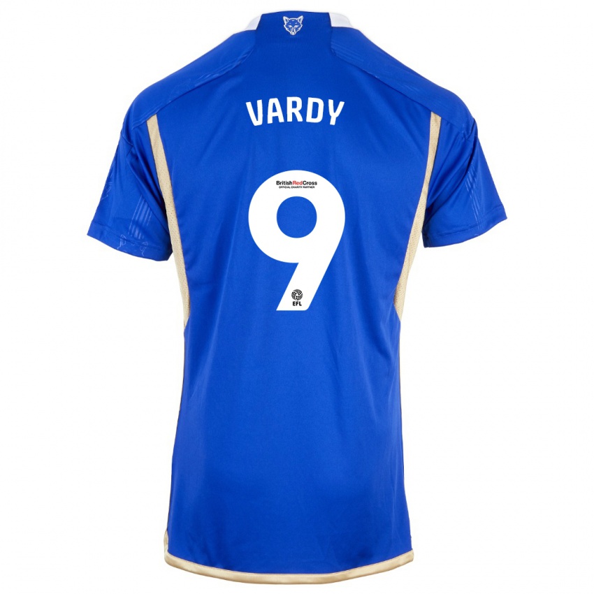 Dětské Jamie Vardy #9 Modrý Domů Hráčské Dresy 2023/24 Dres