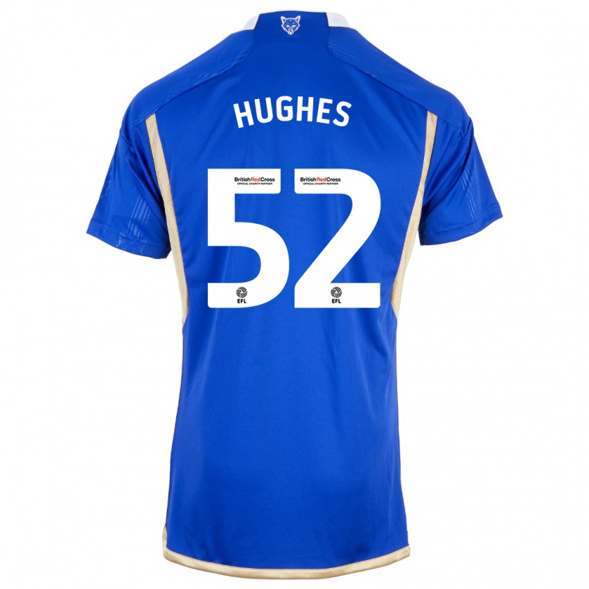 Dětské Iestyn Hughes #52 Modrý Domů Hráčské Dresy 2023/24 Dres