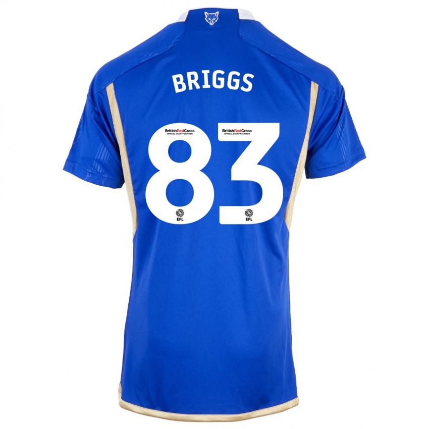 Dětské Logan Briggs #83 Modrý Domů Hráčské Dresy 2023/24 Dres