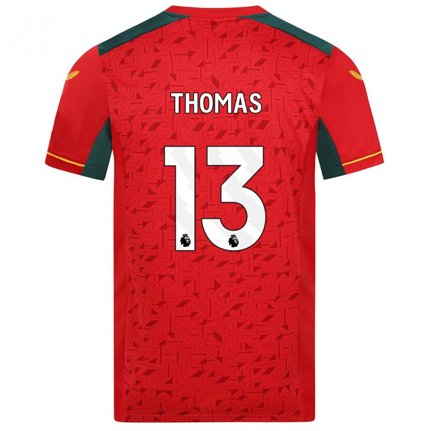 Dětské Bec Thomas #13 Červené Daleko Hráčské Dresy 2023/24 Dres