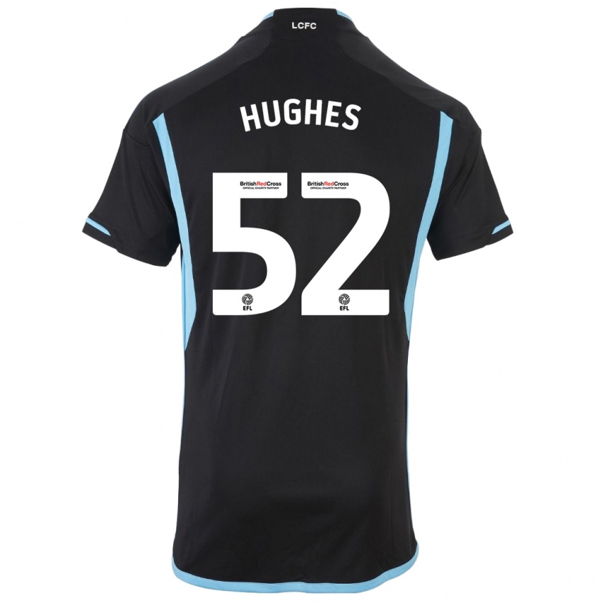 Dětské Iestyn Hughes #52 Černá Daleko Hráčské Dresy 2023/24 Dres