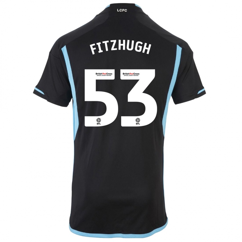 Dětské Ethan Fitzhugh #53 Černá Daleko Hráčské Dresy 2023/24 Dres